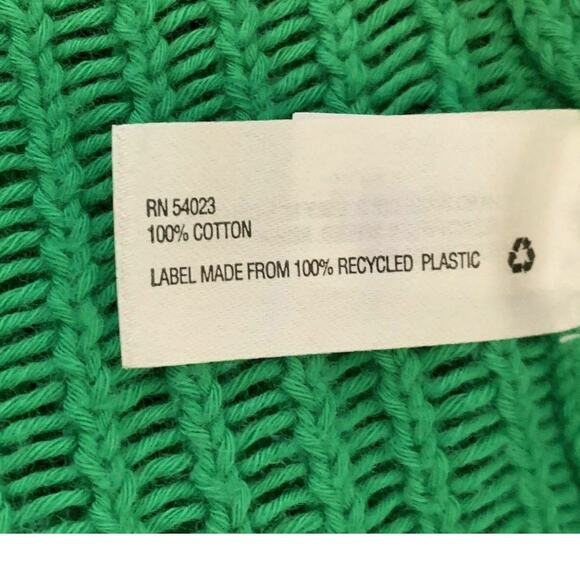 Gap Designed and Crafted green 3/4 sleeve open knit sweater XS - Picture 4 of 8